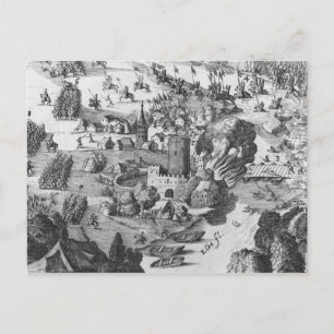 Carte Postale Vue générale de la bataille de Muhlberg