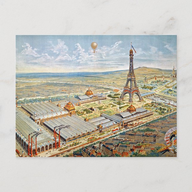 Carte Postale Vue générale de l'exposition universelle (Devant)