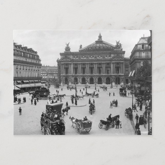 Carte Postale Vue générale de l'Opéra de Paris (Devant)