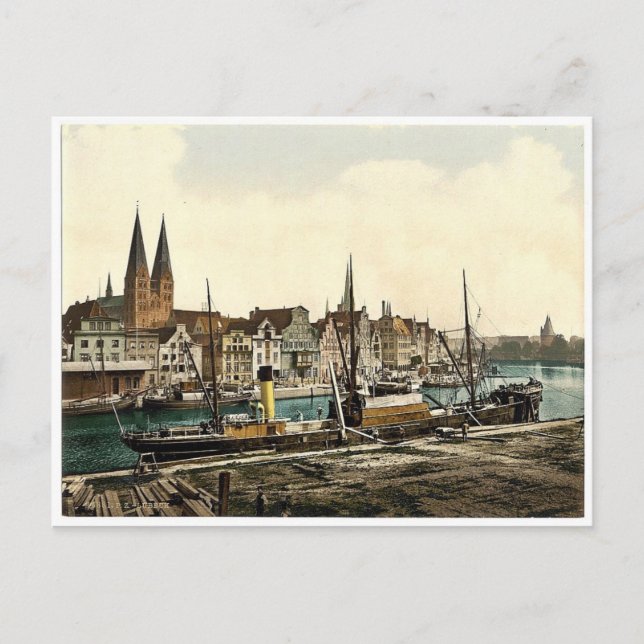Carte Postale Vue générale, Lubeck, Allemagne classique Photochr (Devant)
