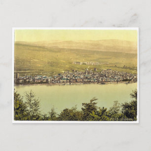 Carte Postale Vue générale, Rudesheim, Rhin, Allemagne classique