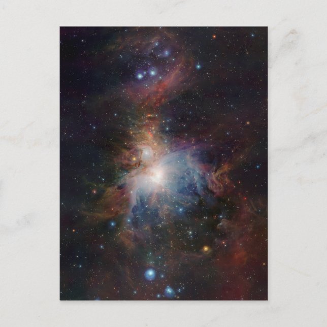 Carte Postale Vue infrarouge de VISTA sur la Nebula Orion (Devant)