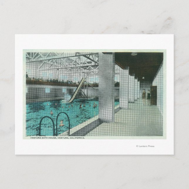 Carte Postale Vue intérieure de la salle de bain Ventura (Devant)