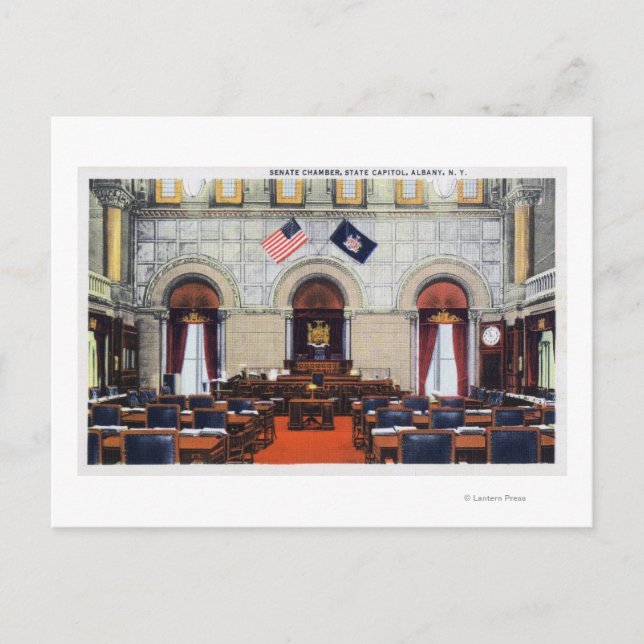 Carte Postale Vue intérieure de la salle du Sénat du Capitole d' (Devant)