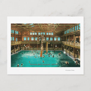 Carte Postale Vue intérieure des bains