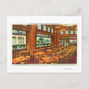 Carte Postale Vue intérieure du faisan d'or