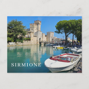 Carte postale vue lac de Garde Sirmione
