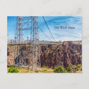 Carte postale "Vue latérale du pont Royal Gorge" "