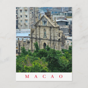 Carte postale vue Macao St.Paul's Ruins