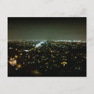 Carte Postale Vue magnifique sur la ville Lumières de la nuit