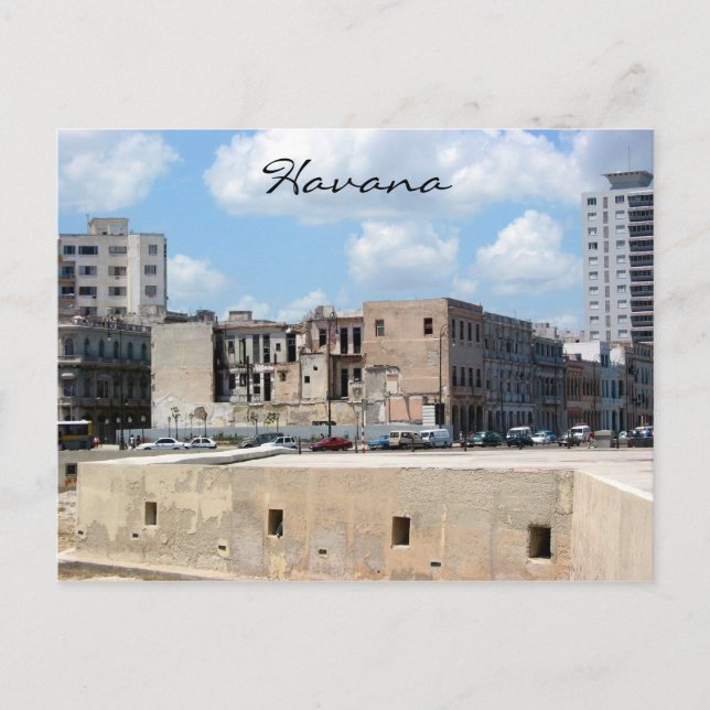 Carte Postale vue malecon habana (Devant)