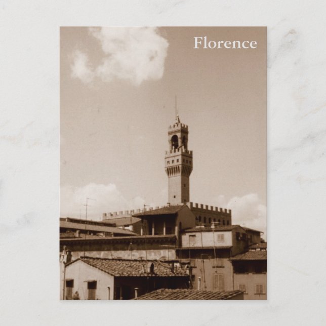 Carte Postale Vue médiévale sur Florence (Devant)