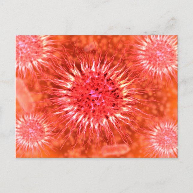 Carte Postale Vue Microscopique Des Dendrimers 2 (Devant)