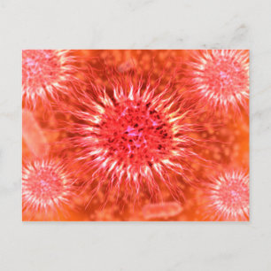 Carte Postale Vue Microscopique Des Dendrimers 2