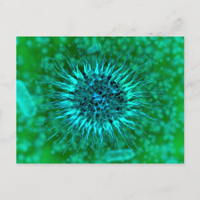 Carte Postale Vue Microscopique Des Dendrimers 3 (Devant)