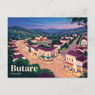 Carte Postale Vue nocturne, Butare Rwanda