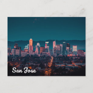 Carte Postale Vue nocturne de l'horizon de San Jose
