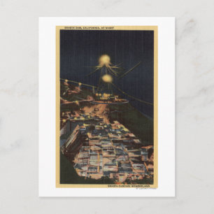 Carte Postale Vue nocturne du barrage Shasta