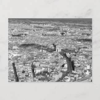 Carte Postale Vue noire et blanche de Paris