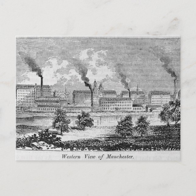 Carte Postale Vue occidentale de Manchester (Devant)