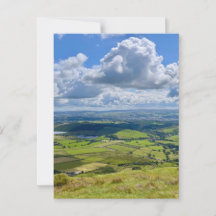 Vue paisible depuis Pendle Hill...