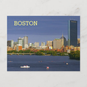 Carte Postale Vue panoramique de Boston et la rivière Charles