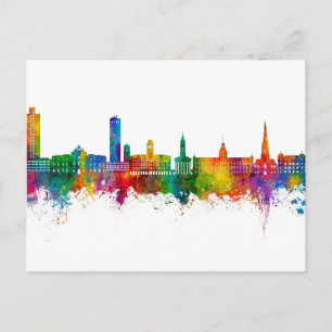 Carte Postale Vue panoramique de Karlsruhe Allemagne