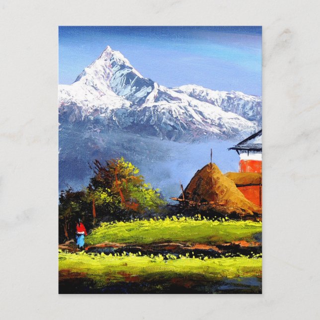 Carte Postale Vue Panoramique De La Belle Montagne De L'Everest (Devant)