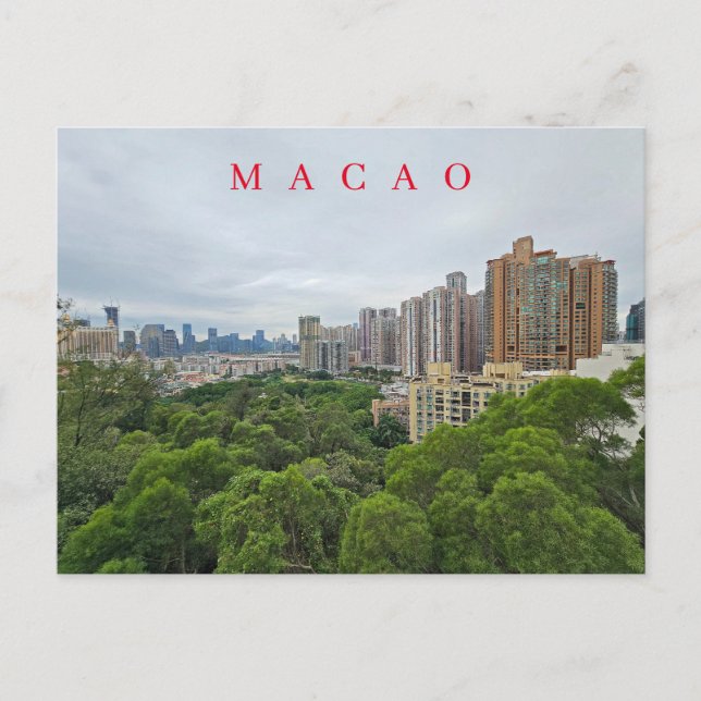 Carte postale vue panoramique de Macao Taipa (Devant)