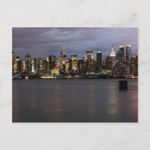 Carte Postale Vue panoramique de Manhattan en début de soirée