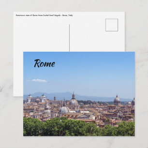 Carte Postale Vue panoramique de Rome depuis Castel Sant'Angelo