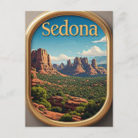 Vue panoramique de Sedona Arizona sur les montagne