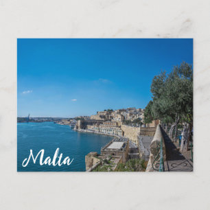 Carte Postale Vue panoramique sur le mur de la ville et le port