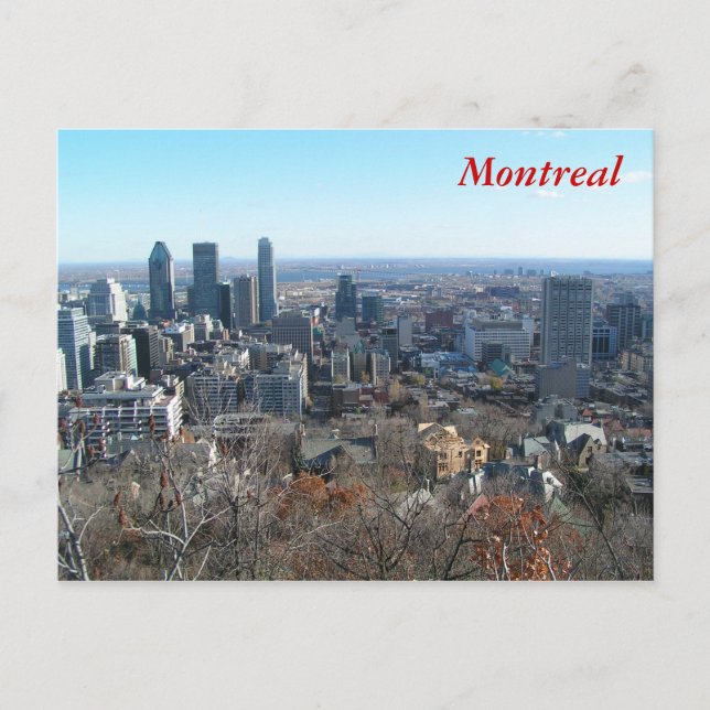 Carte Postale Vue panoramique sur Montréal (Devant)