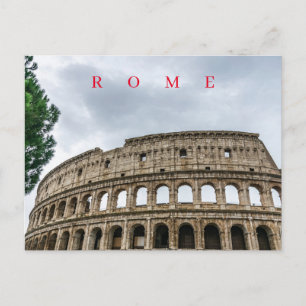 Carte postale vue partielle du Colosseum de Rome