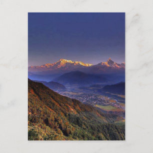 Carte Postale Vue Paysage : HIMALAYA POKHARA NÉPAL