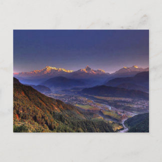 Carte Postale Vue Paysage : HIMALAYA POKHARA NÉPAL