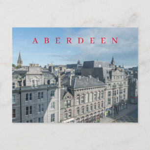 Carte postale vue rue du château d'Aberdeen