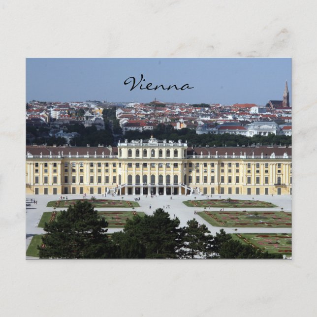 Carte Postale vue schönbrunn (Devant)