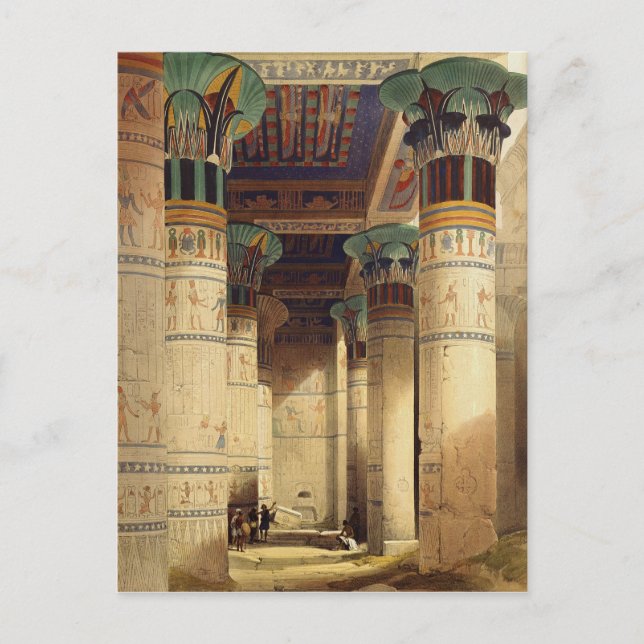 Carte Postale Vue sous le Grand Portico, Philae (Devant)