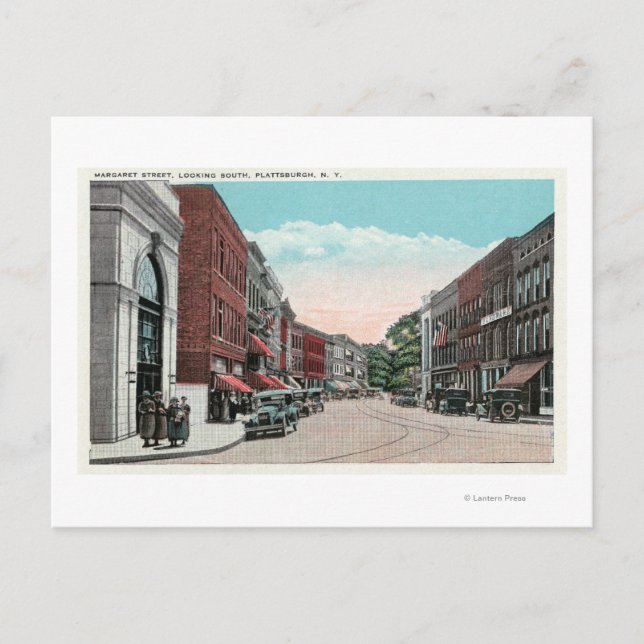 Carte Postale Vue sud de Margaret Street (Devant)