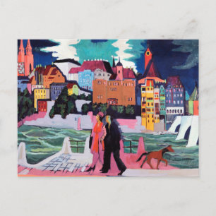 Carte Postale Vue sur Bâle et le Rhin