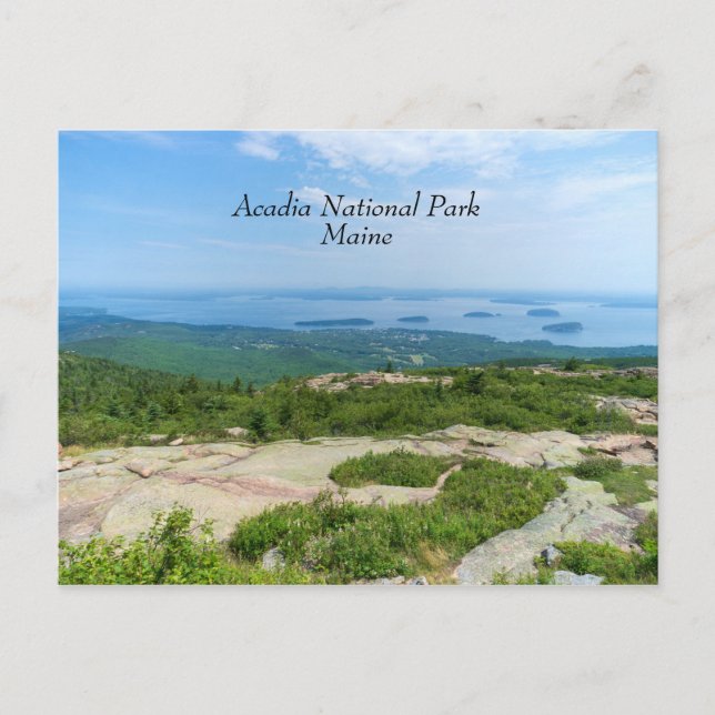 Carte Postale Vue sur Bar Harbour (Devant)