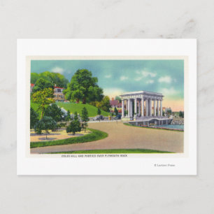 Carte Postale Vue sur Coles Hill et Plymouth Rock Portico
