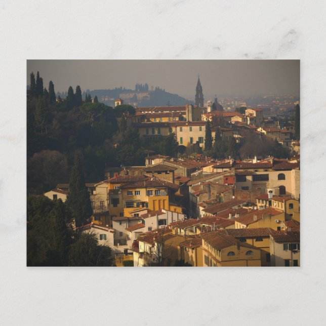 Carte Postale Vue sur Florence, Italie (Devant)