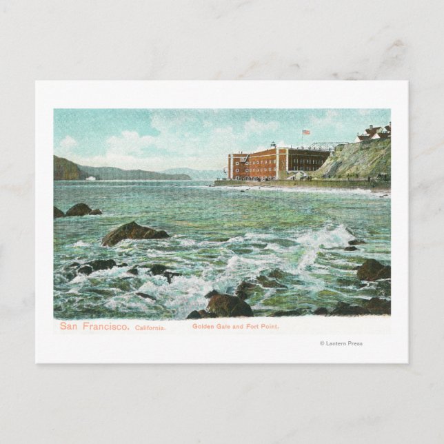 Carte Postale Vue sur Golden Gate et Fort Point (Devant)