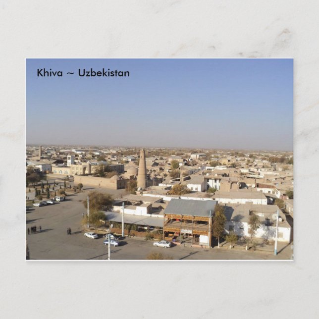 Carte Postale Vue sur Khiva, Ouzbékistan (Devant)