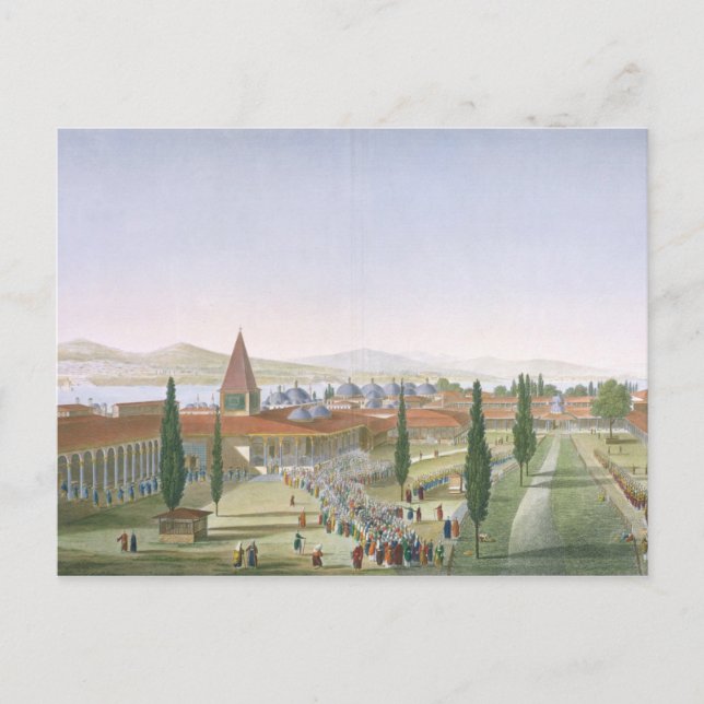 Carte Postale Vue sur la cour intérieure du Seraglio, Topka (Devant)