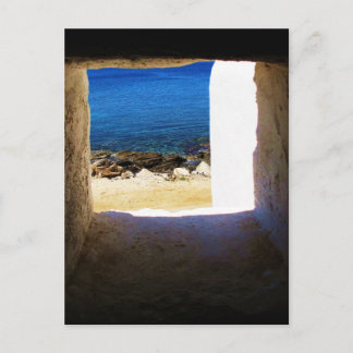 Carte Postale Vue sur la mer - Mykonos, Grèce