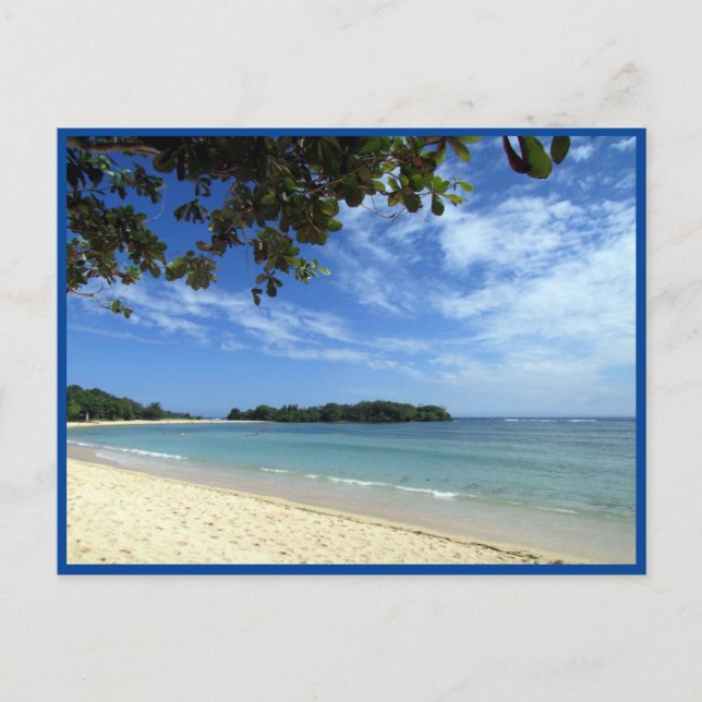 Carte Postale vue sur la plage de bali (Devant)